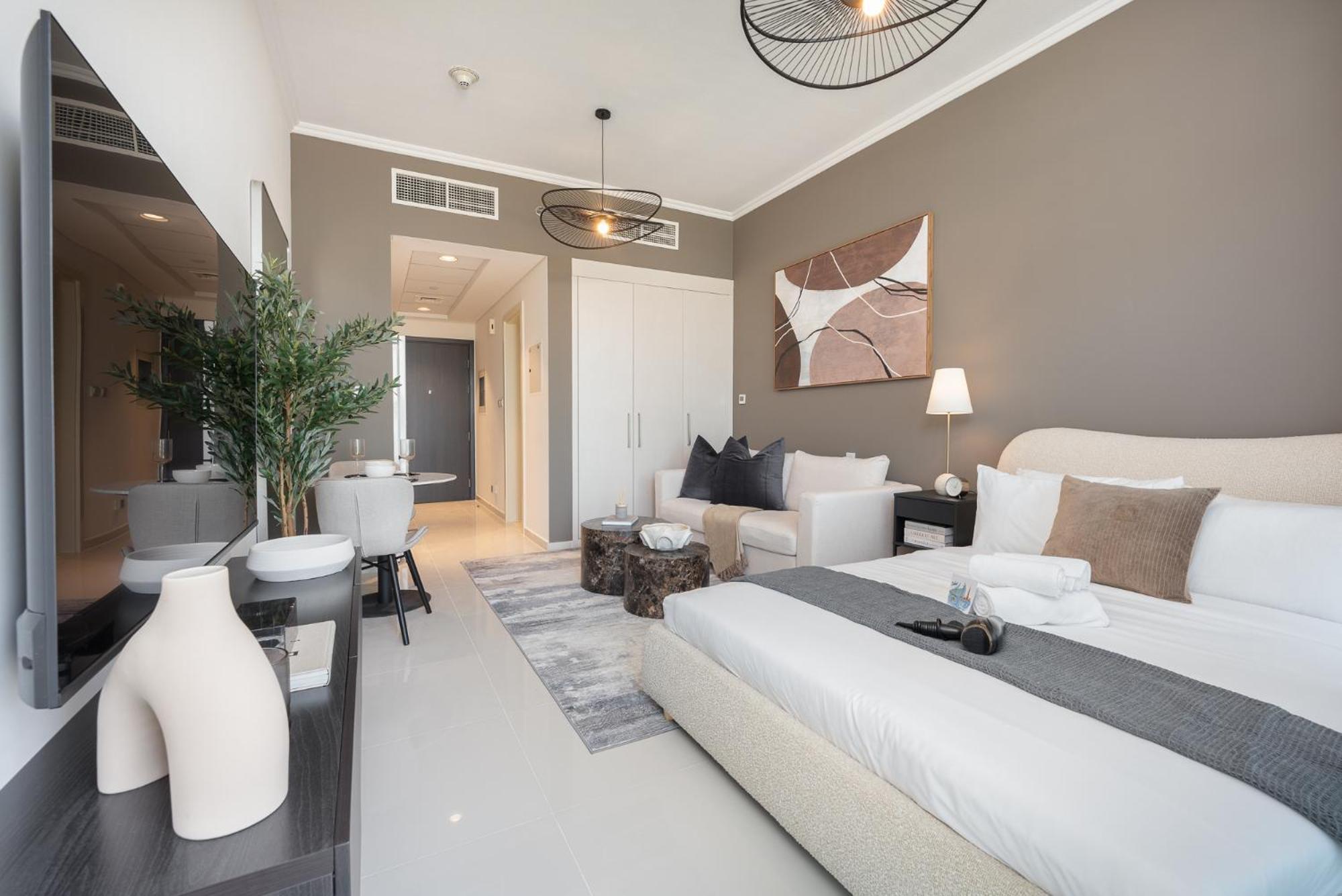 Spacious 1-bedroom At Carson C In Damac Hills With Peaceful Vibes Apartment Dubai